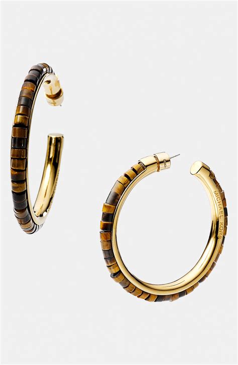 michael kors large hoop earrings.